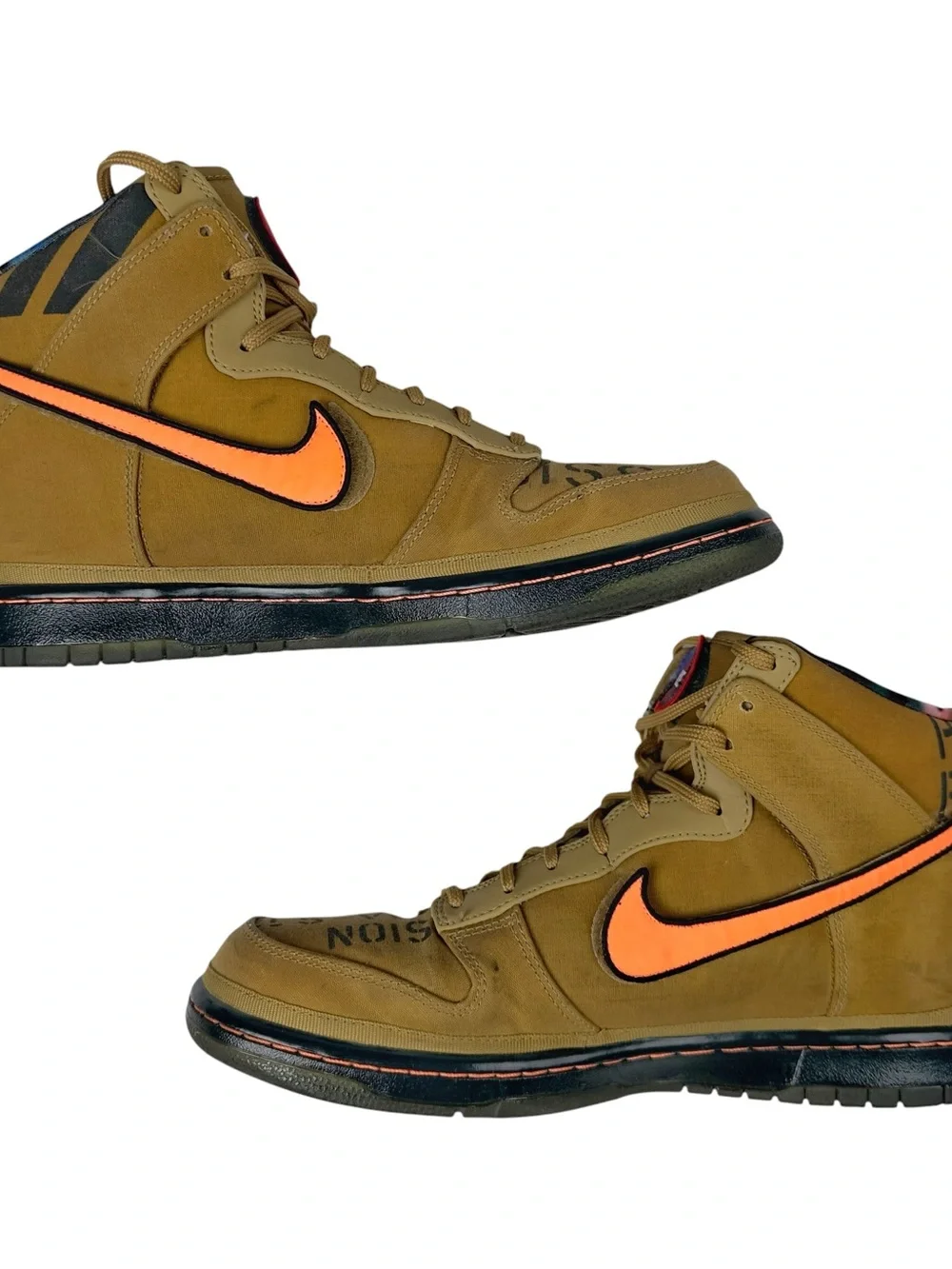 Nike Dunk Hi Premium QS Galaxy 503766 780 Flt Gold/Total Orange Size 10.5